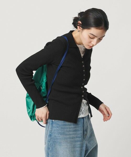 BEAUTY&YOUTH UNITED ARROWS / ビューティー&ユース ユナイテッドアローズ カーディガン・ボレロ | スキッパー リブニットカーディガン ウォッシャブル | 詳細9