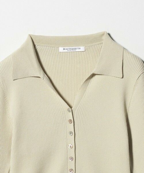 BEAUTY&YOUTH UNITED ARROWS / ビューティー&ユース ユナイテッドアローズ カーディガン・ボレロ | スキッパー リブニットカーディガン ウォッシャブル | 詳細24