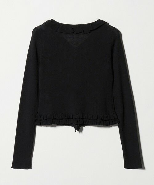 BEAUTY&YOUTH UNITED ARROWS / ビューティー&ユース ユナイテッドアローズ カーディガン・ボレロ | フリル フロントボタン カーディガン ウォッシャブル | 詳細4