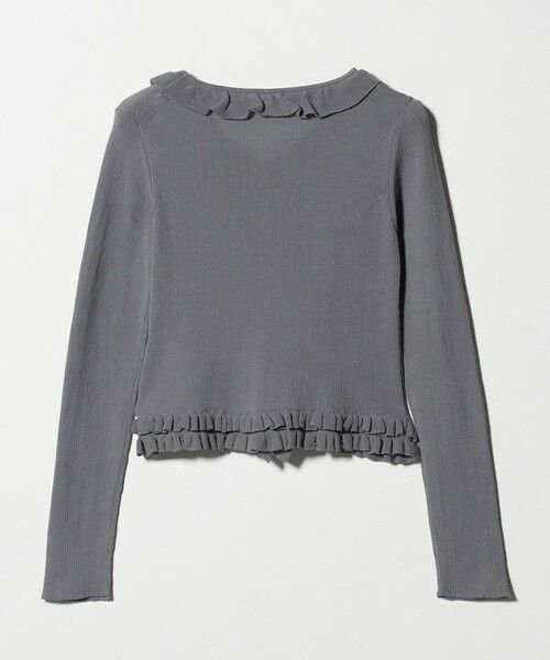 BEAUTY&YOUTH UNITED ARROWS / ビューティー&ユース ユナイテッドアローズ カーディガン・ボレロ | フリル フロントボタン カーディガン ウォッシャブル | 詳細7