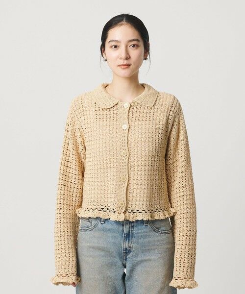 BEAUTY&YOUTH UNITED ARROWS / ビューティー&ユース ユナイテッドアローズ カーディガン・ボレロ | コットン ハンドクロシェ ニットカーディガン | 詳細11