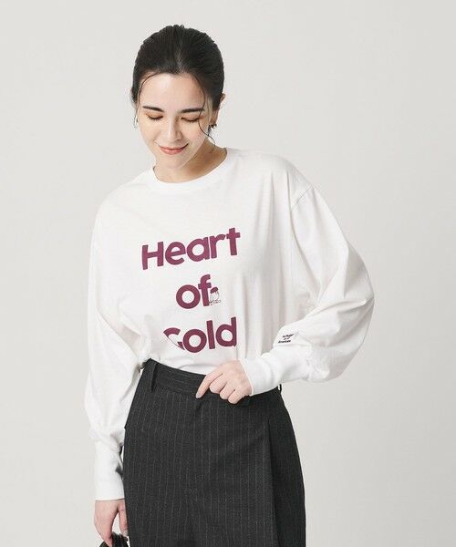 BEAUTY&YOUTH UNITED ARROWS / ビューティー&ユース ユナイテッドアローズ Tシャツ | 【WEB限定/別注】＜Americana＞プリント ロングスリーブTシャツ（WHITE）