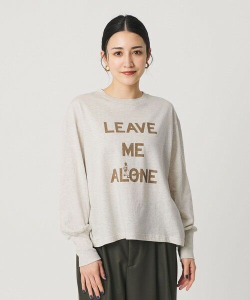 BEAUTY&YOUTH UNITED ARROWS / ビューティー&ユース ユナイテッドアローズ Tシャツ | 【WEB限定/別注】＜Americana＞プリント ロングスリーブTシャツ（NATURAL）