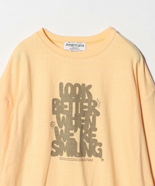 BEAUTY&YOUTH UNITED ARROWS / ビューティー&ユース ユナイテッドアローズ Tシャツ | 【別注】＜Americana＞プリント ロングスリーブTシャツ | 詳細2