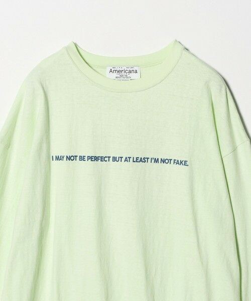 BEAUTY&YOUTH UNITED ARROWS / ビューティー&ユース ユナイテッドアローズ Tシャツ | 【別注】＜Americana＞プリント ロングスリーブTシャツ | 詳細10