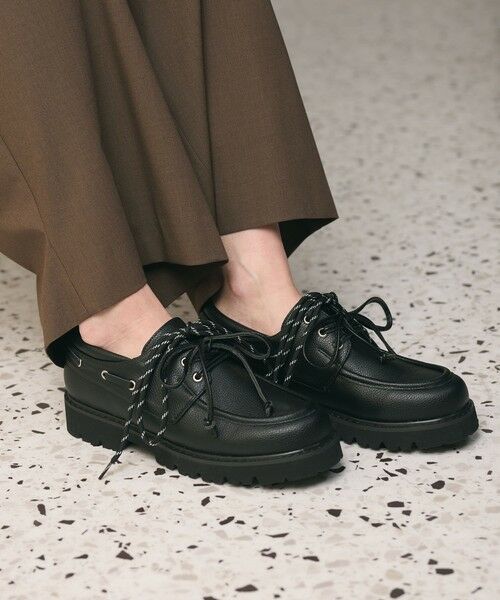 BEAUTY&YOUTH UNITED ARROWS / ビューティー&ユース ユナイテッドアローズ フラットシューズ | 3WAY デッキシューズ ブラック | 詳細2