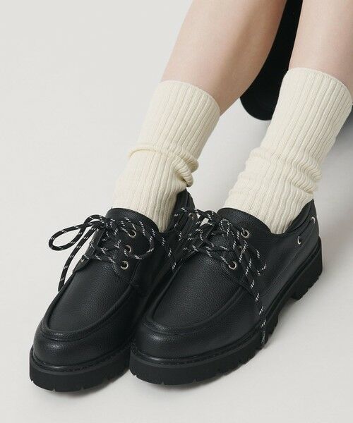 BEAUTY&YOUTH UNITED ARROWS / ビューティー&ユース ユナイテッドアローズ フラットシューズ | 3WAY デッキシューズ ブラック | 詳細8