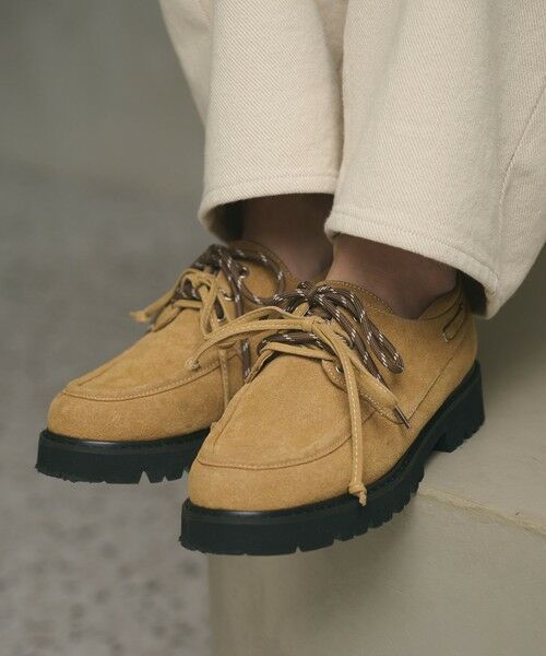 BEAUTY&YOUTH UNITED ARROWS / ビューティー&ユース ユナイテッドアローズ フラットシューズ | 3WAY デッキシューズ ベージュ | 詳細1