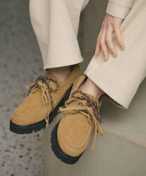 BEAUTY&YOUTH UNITED ARROWS / ビューティー&ユース ユナイテッドアローズ フラットシューズ | 3WAY デッキシューズ ベージュ（BEIGE）
