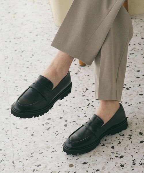 BEAUTY&YOUTH UNITED ARROWS / ビューティー&ユース ユナイテッドアローズ ビジネス・ドレスシューズ | レザーライク コインローファー | 詳細1