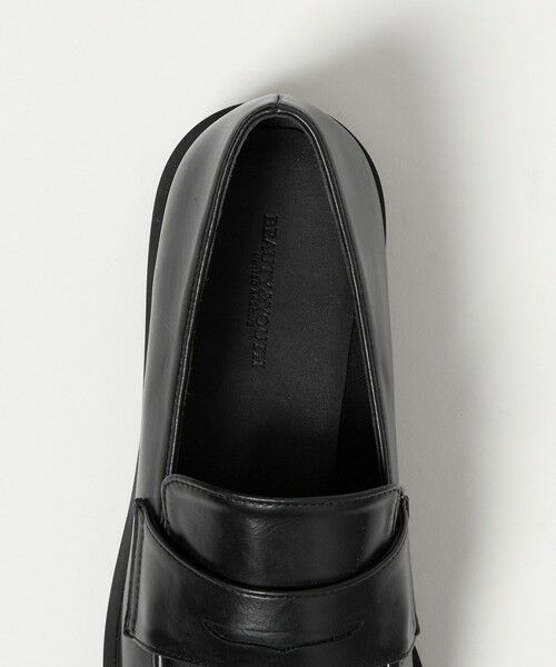 BEAUTY&YOUTH UNITED ARROWS / ビューティー&ユース ユナイテッドアローズ ビジネス・ドレスシューズ | レザーライク コインローファー | 詳細8