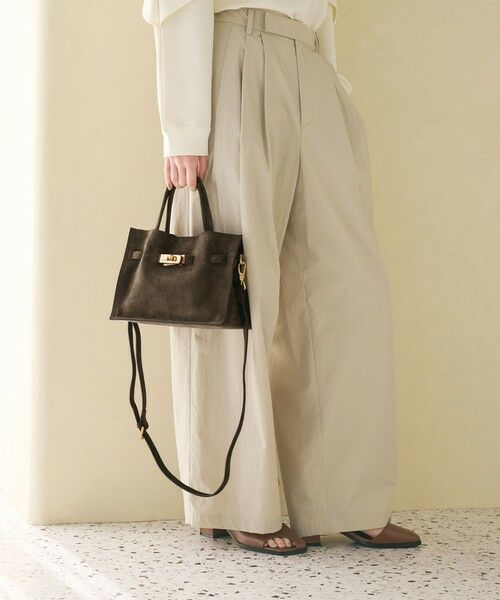 BEAUTY&YOUTH UNITED ARROWS / ビューティー&ユース ユナイテッドアローズ ショルダーバッグ | ＜VIOLAd’ORO＞スエード 2WAY トートバッグ | 詳細3