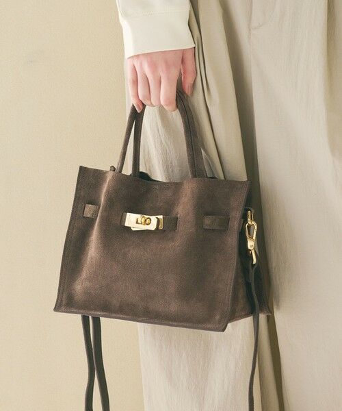 BEAUTY&YOUTH UNITED ARROWS / ビューティー&ユース ユナイテッドアローズ ショルダーバッグ | ＜VIOLAd’ORO＞スエード 2WAY トートバッグ（MOCA）