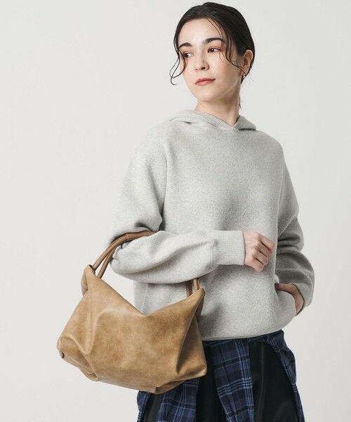 BEAUTY&YOUTH UNITED ARROWS / ビューティー&ユース ユナイテッドアローズ ハンドバッグ | レザーライク コンビ タック バッグ | 詳細2