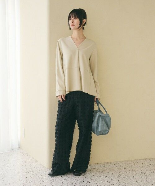 BEAUTY&YOUTH UNITED ARROWS / ビューティー&ユース ユナイテッドアローズ ハンドバッグ | レザーライク コンビ タック バッグ | 詳細11