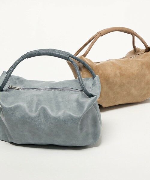 BEAUTY&YOUTH UNITED ARROWS / ビューティー&ユース ユナイテッドアローズ ハンドバッグ | レザーライク コンビ タック バッグ | 詳細24