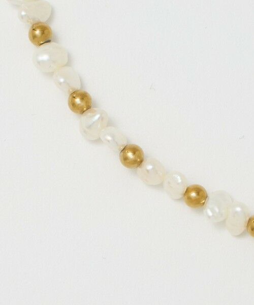 BEAUTY&YOUTH UNITED ARROWS / ビューティー&ユース ユナイテッドアローズ ネックレス・ペンダント・チョーカー | ＜Causerie＞淡水パール×ストーン コンビ ネックレス | 詳細1