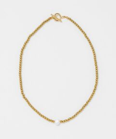 BEAUTY&YOUTH UNITED ARROWS / ビューティー&ユース ユナイテッドアローズ ネックレス・ペンダント・チョーカー | ＜Causerie＞淡水パールトップ ストーン ネックレス