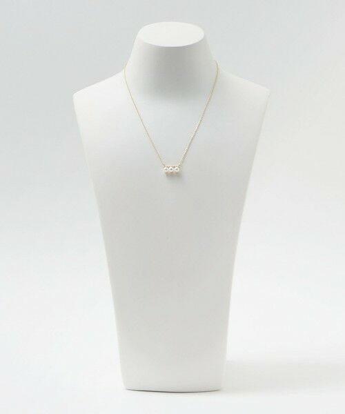 BEAUTY&YOUTH UNITED ARROWS / ビューティー&ユース ユナイテッドアローズ ネックレス・ペンダント・チョーカー | パールモチーフ×ガラスストーン ネックレス | 詳細5