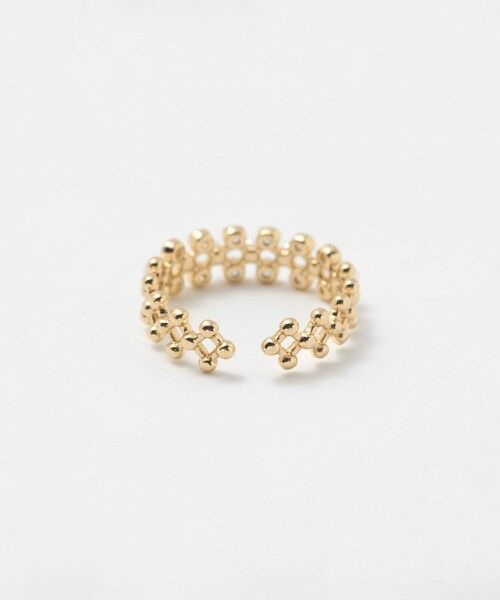 BEAUTY&YOUTH UNITED ARROWS / ビューティー&ユース ユナイテッドアローズ リング | プレイド パールモチーフ×ビジュー リング | 詳細1