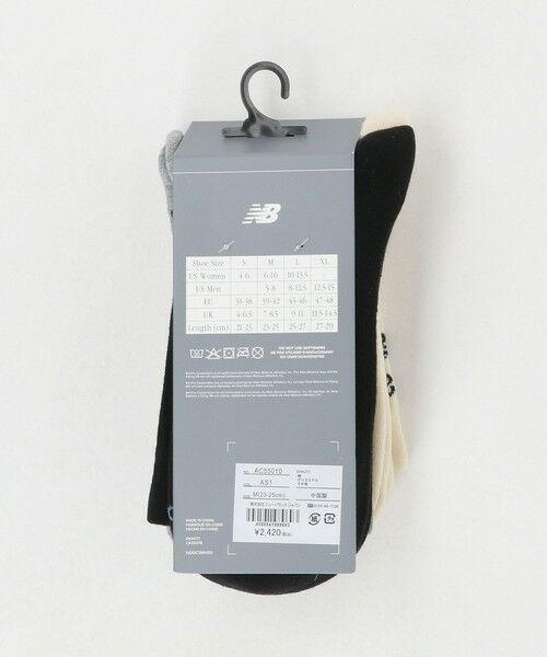 BEAUTY&YOUTH UNITED ARROWS / ビューティー&ユース ユナイテッドアローズ ソックス | ＜New Balance＞ロゴ ソックス/3P | 詳細14