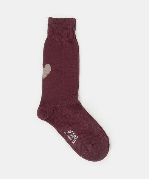 BEAUTY&YOUTH UNITED ARROWS / ビューティー&ユース ユナイテッドアローズ ソックス | 【別注】＜ROSTER SOX＞バックハート ソックス（WINE）