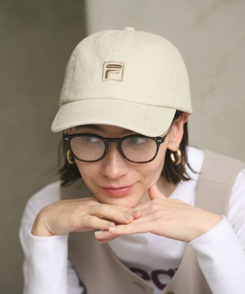 BEAUTY&YOUTH UNITED ARROWS / ビューティー&ユース ユナイテッドアローズ キャップ | 【別注】＜FILA＞コットン ウォッシュ ロゴ キャップ | 詳細1