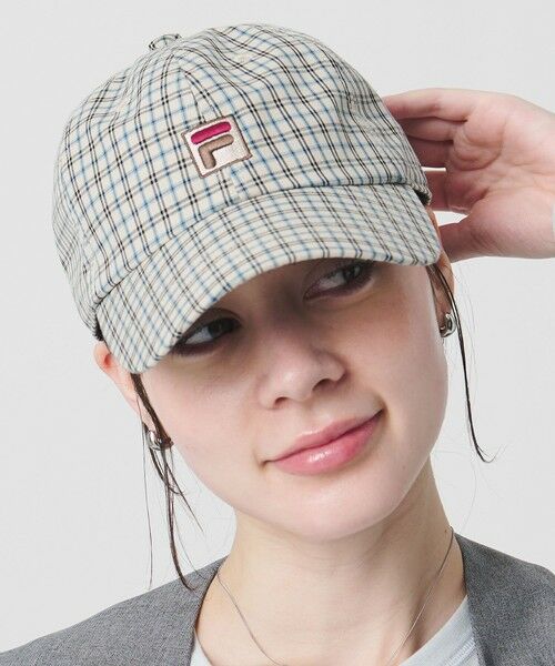 BEAUTY&YOUTH UNITED ARROWS / ビューティー&ユース ユナイテッドアローズ キャップ | 【別注】＜FILA＞チェック キャップ（NATURAL）