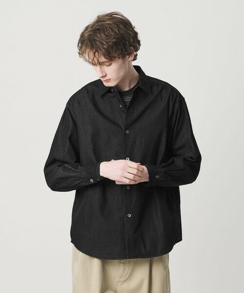 BEAUTY&YOUTH UNITED ARROWS / ビューティー&ユース ユナイテッドアローズ シャツ・ブラウス | 7.5oz サテンデニム レギュラー グランデ シャツ GRANDE型 | 詳細2