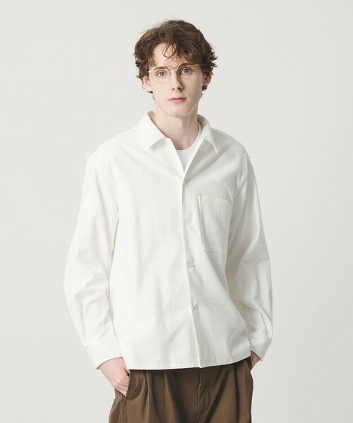 BEAUTY&YOUTH UNITED ARROWS / ビューティー&ユース ユナイテッドアローズ シャツ・ブラウス | TC リネン キャンプカラー グランデ シャツ GRANDE型 | 詳細2