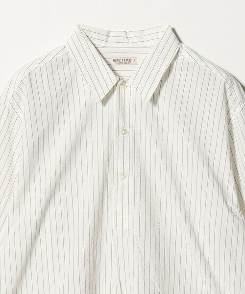 BEAUTY&YOUTH UNITED ARROWS / ビューティー&ユース ユナイテッドアローズ シャツ・ブラウス | TYP ワッシャー ピンストライプ プルオーバーシャツ | 詳細4