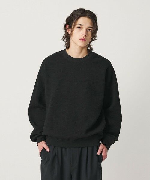 BEAUTY&YOUTH UNITED ARROWS / ビューティー&ユース ユナイテッドアローズ スウェット | 【WEB限定】ブリスター ジャガード スウェット | 詳細4