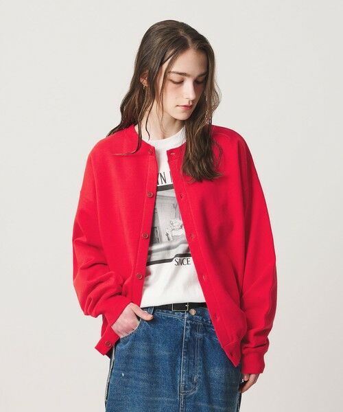 BEAUTY&YOUTH UNITED ARROWS / ビューティー&ユース ユナイテッドアローズ カーディガン・ボレロ | 【WEB限定】クルーネック スウェット カーディガン | 詳細14