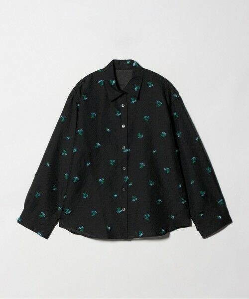 BEAUTY&YOUTH UNITED ARROWS / ビューティー&ユース ユナイテッドアローズ シャツ・ブラウス | フラワーモチーフ ジャガード シャツ ウォッシャブル | 詳細14