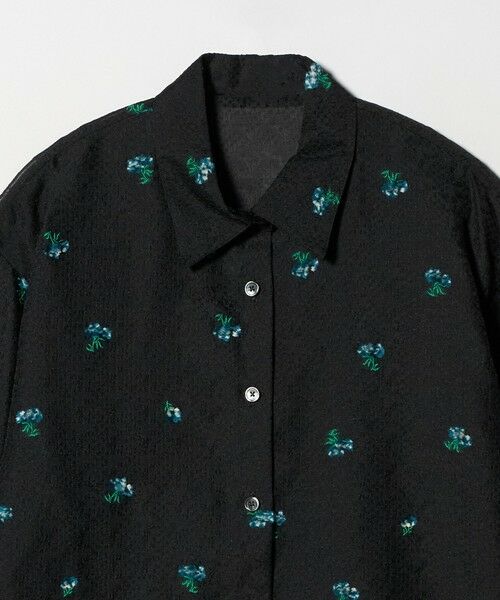 BEAUTY&YOUTH UNITED ARROWS / ビューティー&ユース ユナイテッドアローズ シャツ・ブラウス | フラワーモチーフ ジャガード シャツ ウォッシャブル | 詳細16