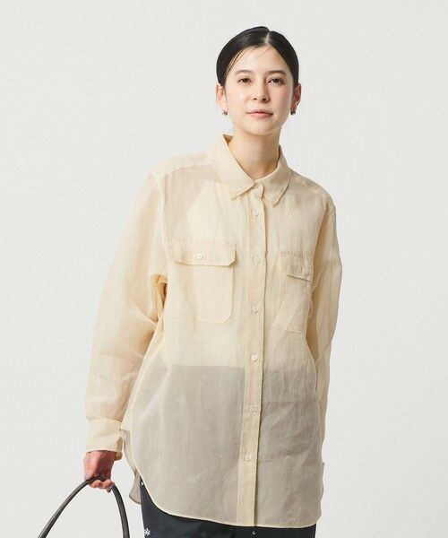 BEAUTY&YOUTH UNITED ARROWS / ビューティー&ユース ユナイテッドアローズ シャツ・ブラウス | コットン シアー ワーク シャツ | 詳細1