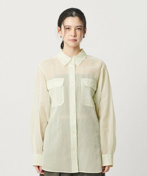 BEAUTY&YOUTH UNITED ARROWS / ビューティー&ユース ユナイテッドアローズ シャツ・ブラウス | コットン シアー ワーク シャツ | 詳細24