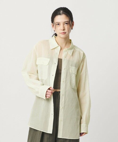 BEAUTY&YOUTH UNITED ARROWS / ビューティー&ユース ユナイテッドアローズ シャツ・ブラウス | コットン シアー ワーク シャツ | 詳細21