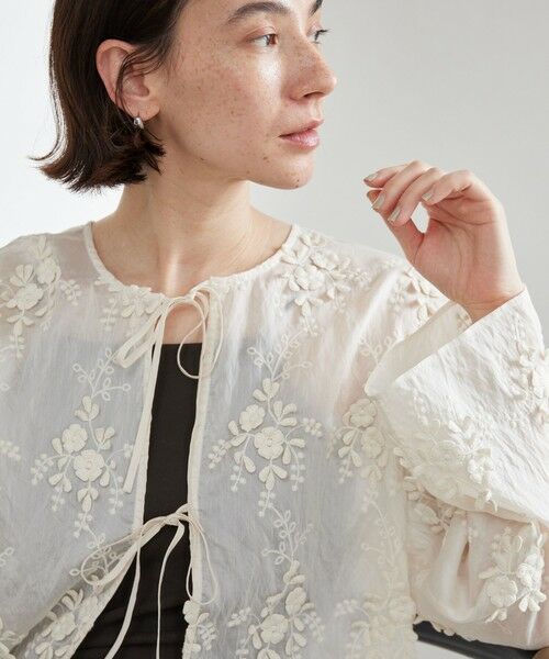 BEAUTY&YOUTH UNITED ARROWS / ビューティー&ユース ユナイテッドアローズ シャツ・ブラウス | セルロースナイロン エンブロイダリーシャツ 2WAY | 詳細3