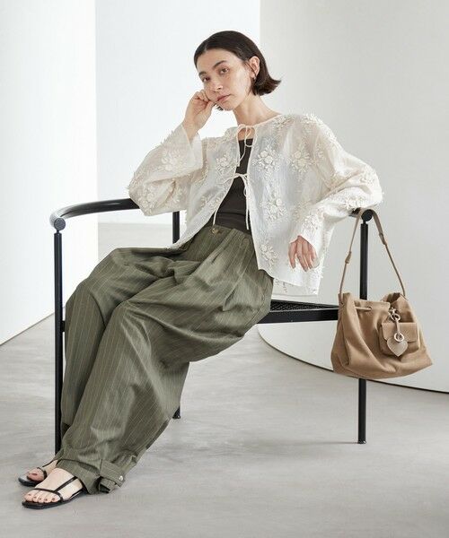 BEAUTY&YOUTH UNITED ARROWS / ビューティー&ユース ユナイテッドアローズ シャツ・ブラウス | セルロースナイロン エンブロイダリーシャツ 2WAY | 詳細4