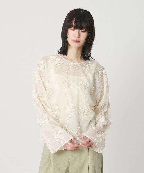 BEAUTY&YOUTH UNITED ARROWS / ビューティー&ユース ユナイテッドアローズ シャツ・ブラウス | セルロースナイロン エンブロイダリーシャツ 2WAY | 詳細6