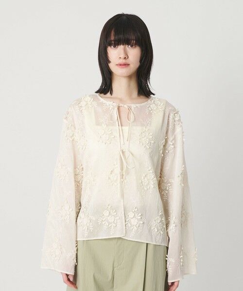 BEAUTY&YOUTH UNITED ARROWS / ビューティー&ユース ユナイテッドアローズ シャツ・ブラウス | セルロースナイロン エンブロイダリーシャツ 2WAY | 詳細5