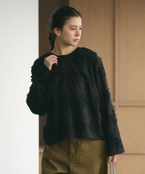 BEAUTY&YOUTH UNITED ARROWS / ビューティー&ユース ユナイテッドアローズ シャツ・ブラウス | セルロースナイロン エンブロイダリーシャツ 2WAY | 詳細7