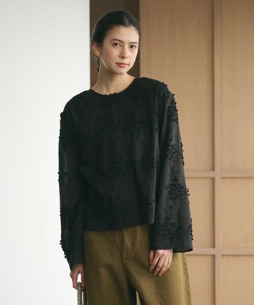 BEAUTY&YOUTH UNITED ARROWS / ビューティー&ユース ユナイテッドアローズ シャツ・ブラウス | セルロースナイロン エンブロイダリーシャツ 2WAY | 詳細8