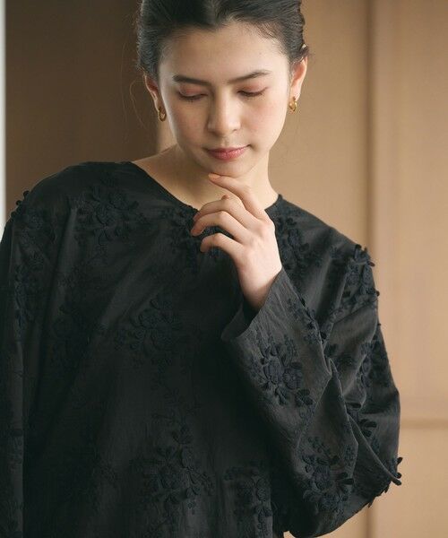 BEAUTY&YOUTH UNITED ARROWS / ビューティー&ユース ユナイテッドアローズ シャツ・ブラウス | セルロースナイロン エンブロイダリーシャツ 2WAY | 詳細9