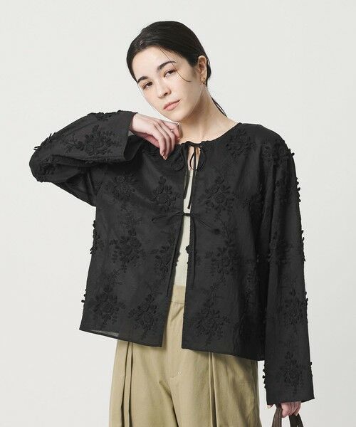 BEAUTY&YOUTH UNITED ARROWS / ビューティー&ユース ユナイテッドアローズ シャツ・ブラウス | セルロースナイロン エンブロイダリーシャツ 2WAY | 詳細12