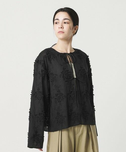 BEAUTY&YOUTH UNITED ARROWS / ビューティー&ユース ユナイテッドアローズ シャツ・ブラウス | セルロースナイロン エンブロイダリーシャツ 2WAY | 詳細13