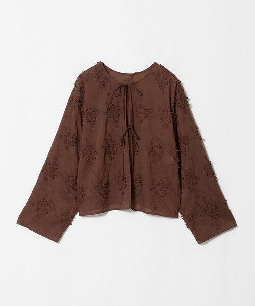 BEAUTY&YOUTH UNITED ARROWS / ビューティー&ユース ユナイテッドアローズ シャツ・ブラウス | セルロースナイロン エンブロイダリーシャツ 2WAY(MD.BROWN)