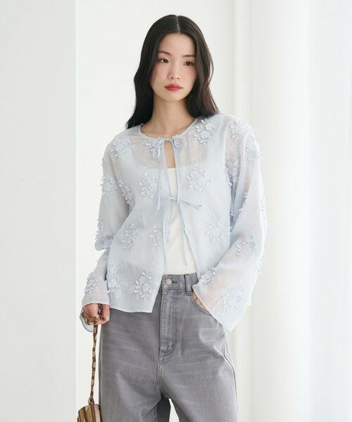 BEAUTY&YOUTH UNITED ARROWS / ビューティー&ユース ユナイテッドアローズ シャツ・ブラウス | セルロースナイロン エンブロイダリーシャツ 2WAY | 詳細14