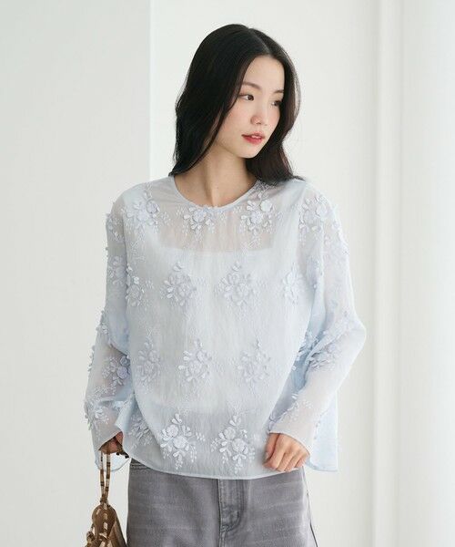 BEAUTY&YOUTH UNITED ARROWS / ビューティー&ユース ユナイテッドアローズ シャツ・ブラウス | セルロースナイロン エンブロイダリーシャツ 2WAY | 詳細15